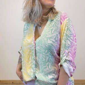 Zebre chemise viscose (différents coloris)