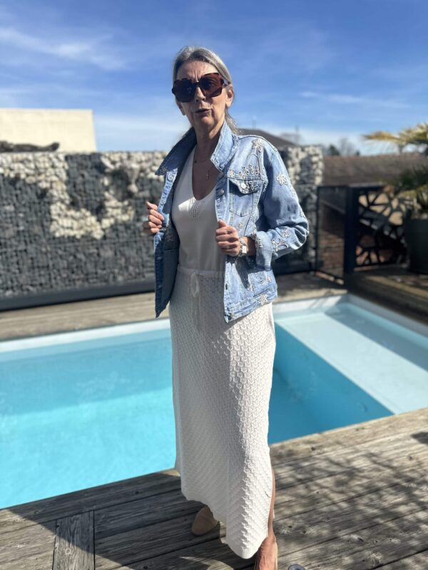 Robe Pepite en maille ajourée (c'est beau la vie) – Image 4