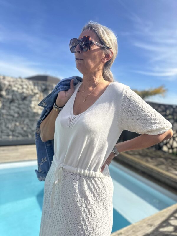 Robe Pepite en maille ajourée (c'est beau la vie) – Image 2