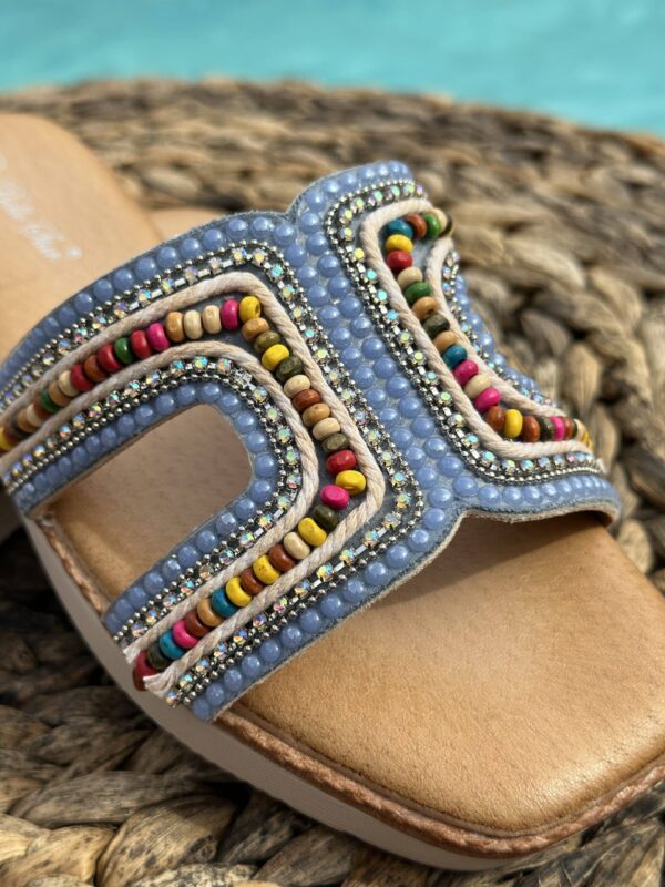 Mules plates avec perles – Image 3