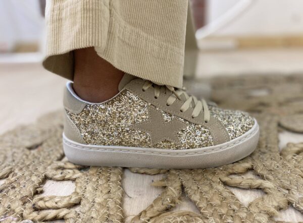 Basket à paillettes dorées – Image 2