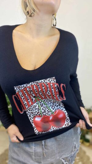 Pull doux et chaud « Cherries »