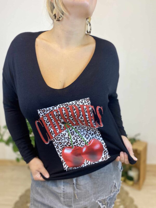 Pull doux et chaud "Cherries"