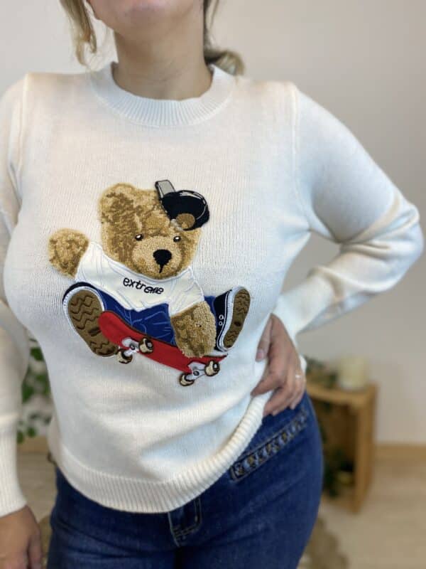 Pull nounours skateboard (différents coloris) – Image 4