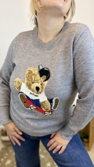 Pull nounours skateboard (différents coloris)