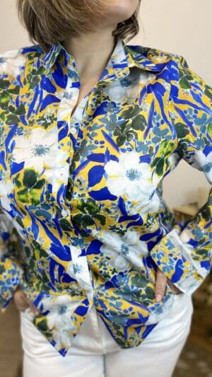 Chemisier bleu  Iris