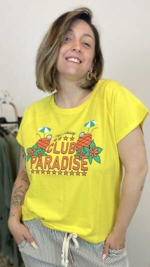 Tee-shirt court « club paradise »