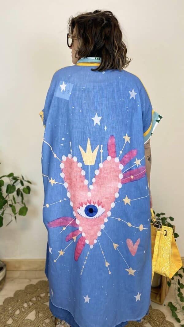 Robe chemise oversize (differents motifs et coloris) – Image 12