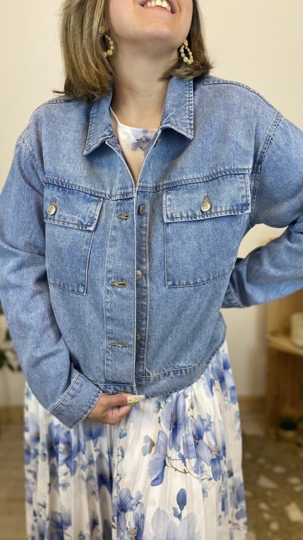 Veste en jean bleach – Image 4