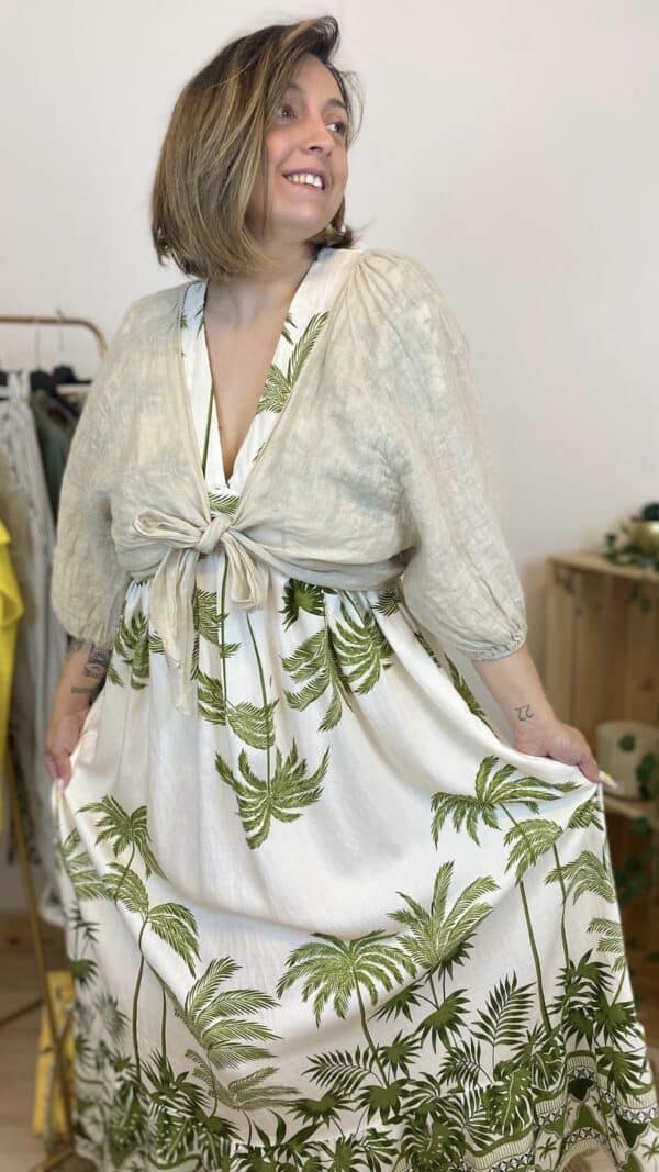 Robe longue fluide bohème – Image 3
