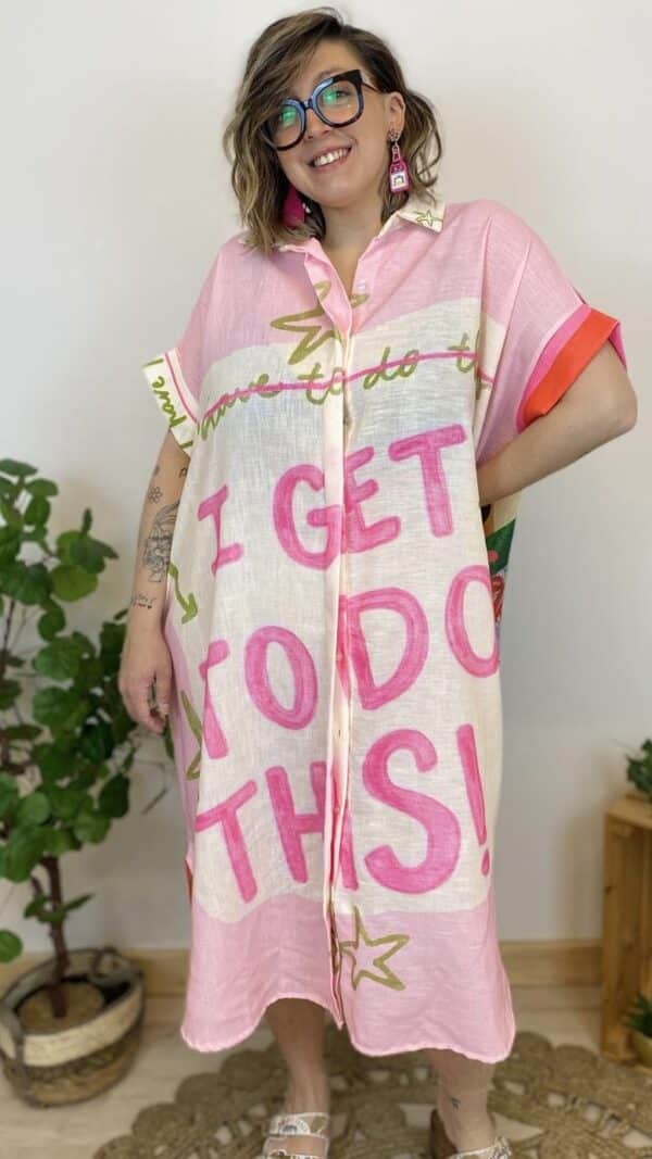 Robe chemise oversize (differents motifs et coloris) – Image 10
