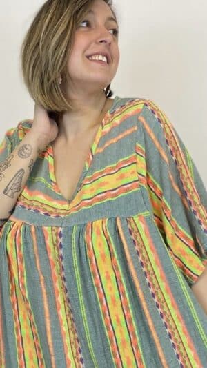 Robe bohème tissée inca