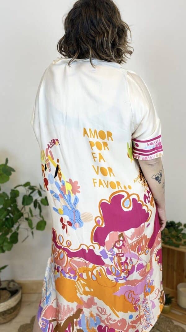 Robe longue satinée (différents coloris) – Image 4