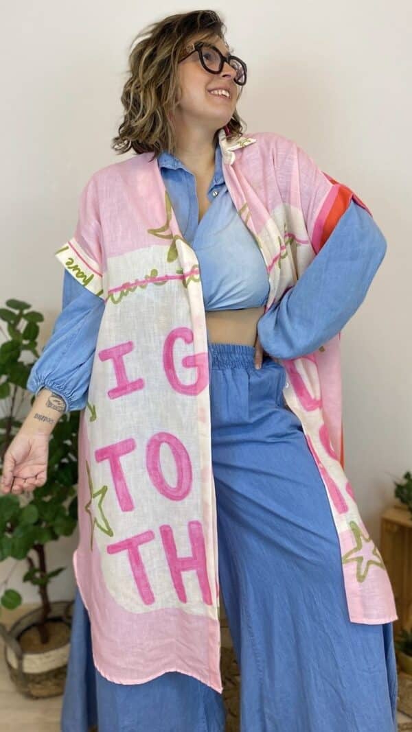 Robe chemise oversize (differents motifs et coloris) – Image 4