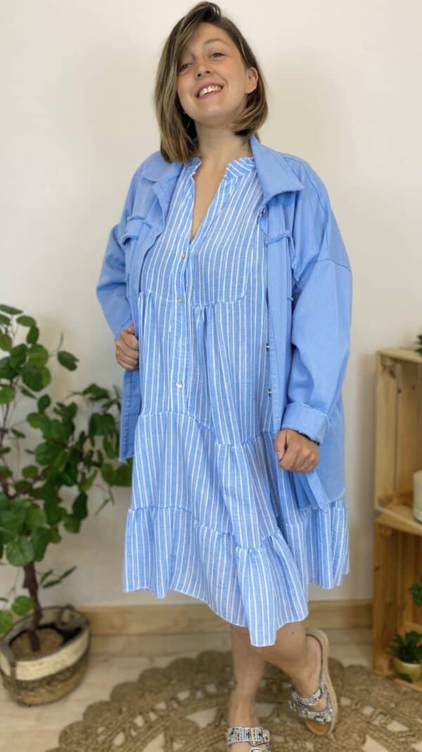 Robe tunique rayée – Image 2