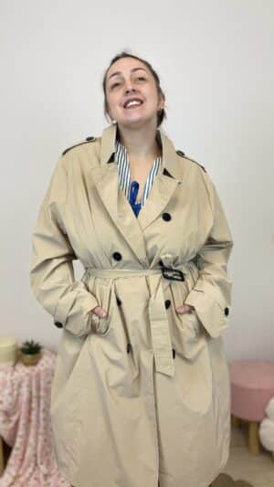 Trench beige oversize