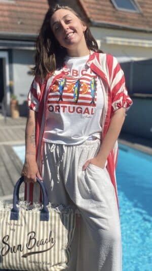 Tee-shirt blanc « sardine »